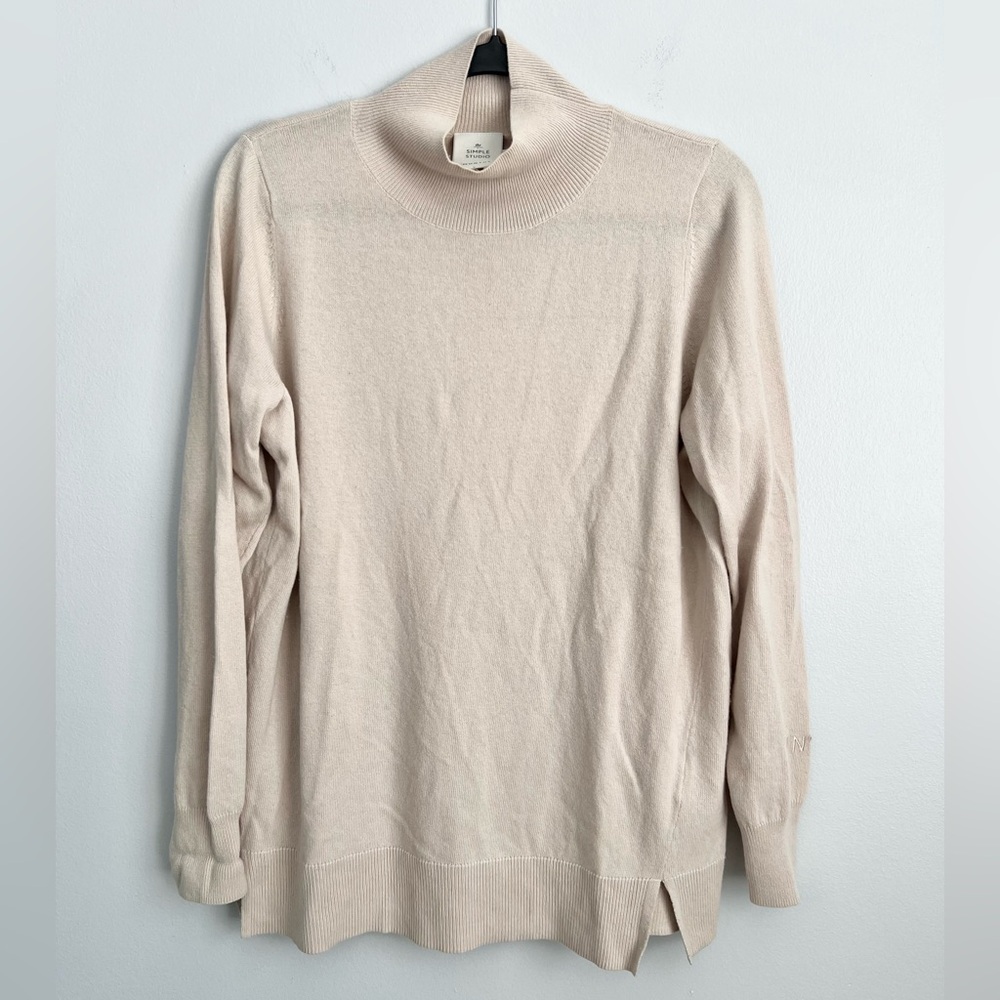 Munthe Size 34 • Cashmere Wool Blend Turtleneck Sweater Jumper.